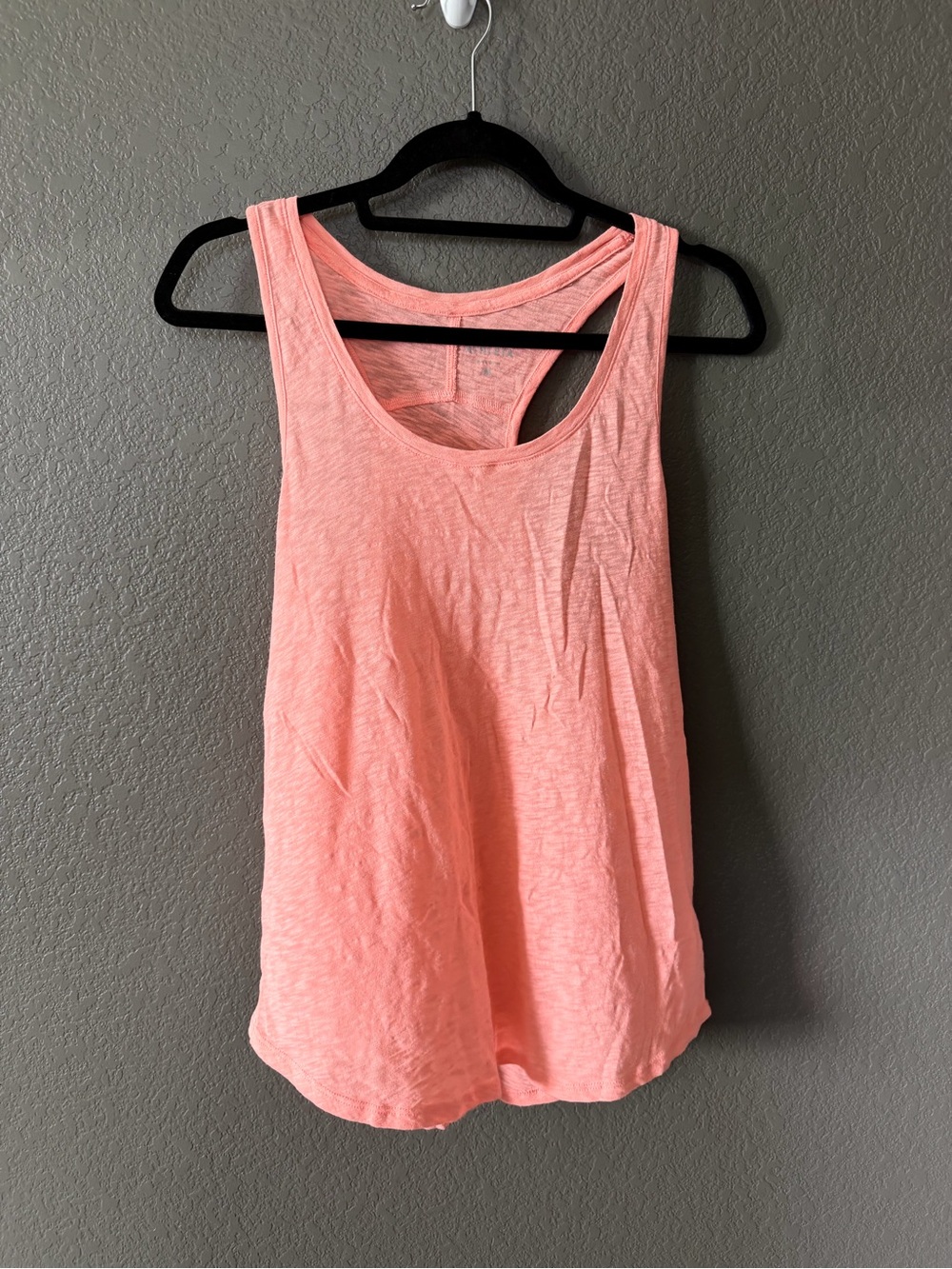 Athleta Lightweight Coral Pink Racerback Tank Top